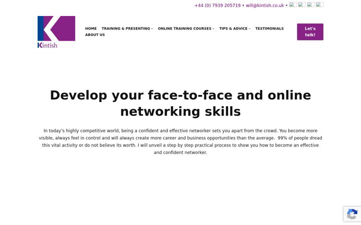 Screenshot of kintish.co.uk