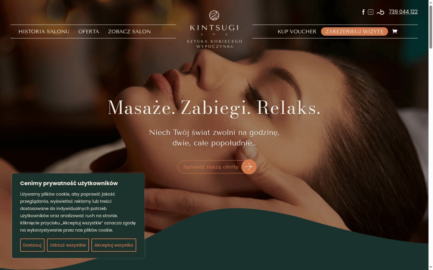 Zrzut ekranu banera zgody wyświetlanego przed jakąkolwiek interakcją