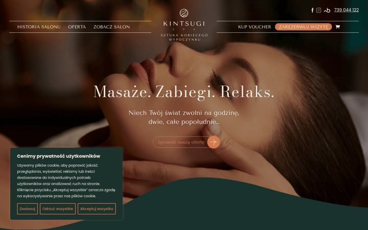 Screenshot of kintsugispa.pl
