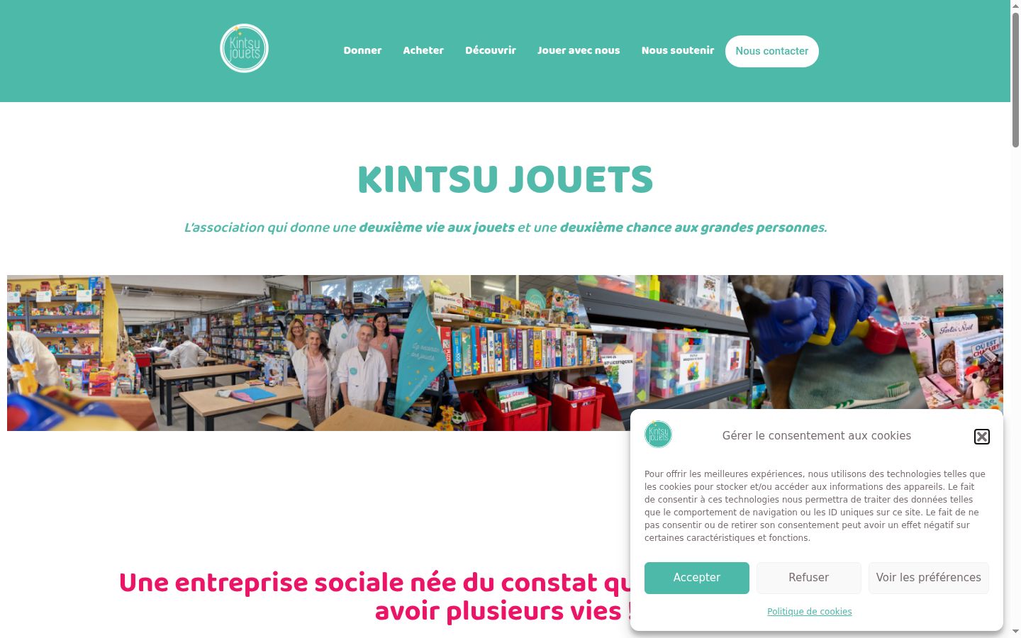 Screenshot tal-banner tal-kunsens muri qabel kwalunkwe interazzjoni