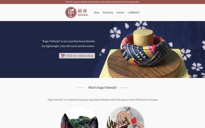 Screenshot of kinuka.de