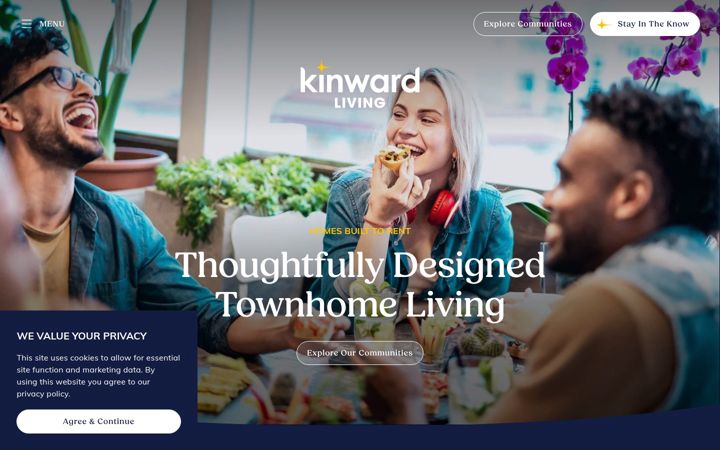 Screenshot of kinward.com
