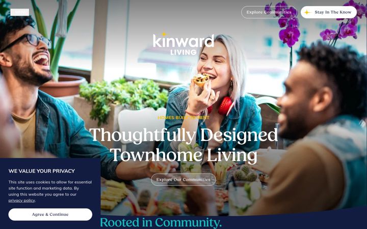 Screenshot of kinwardliving.com