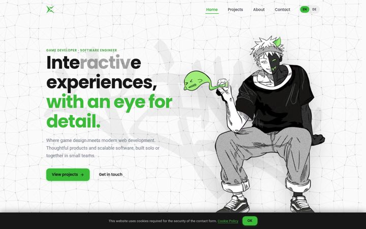 Screenshot of kinychanchan.com