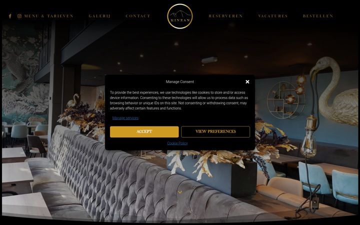 Screenshot of kinzan.nl
