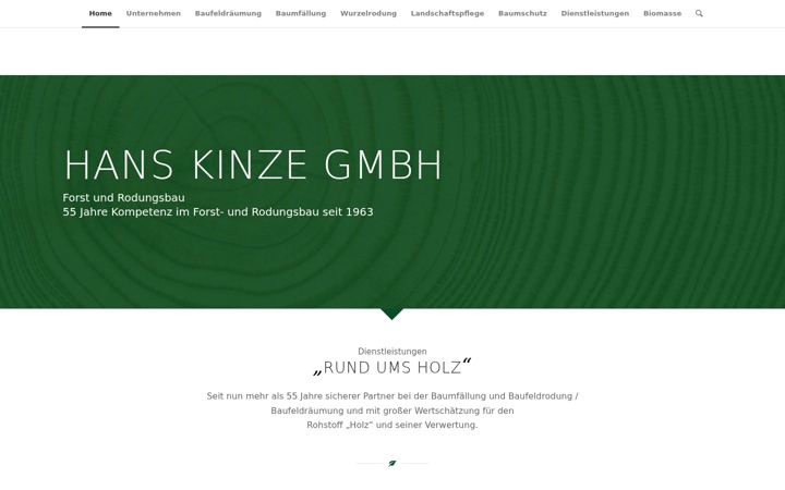 Screenshot of kinze-gmbh.de