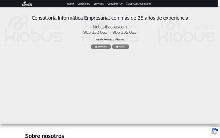 Screenshot of kiobus.com