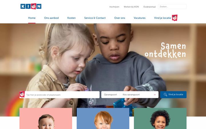 Screenshot of kion.nl