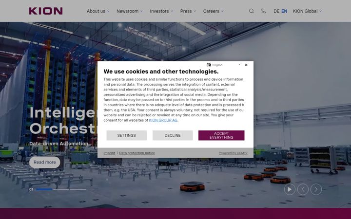Screenshot of kiongroup.com