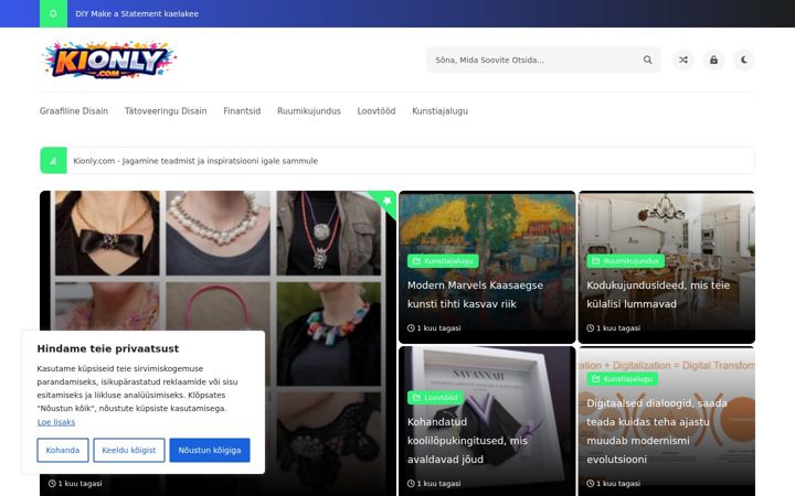 Screenshot of kionly.com