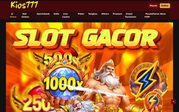 Snímek obrazovky kios777slot.net