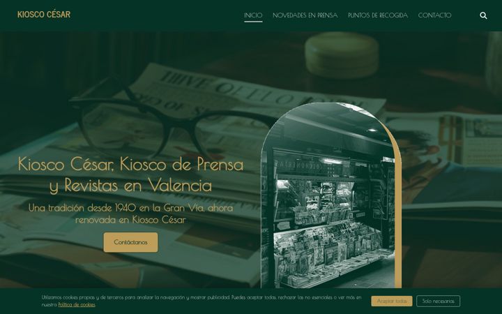 Screenshot of kioscocesar.es