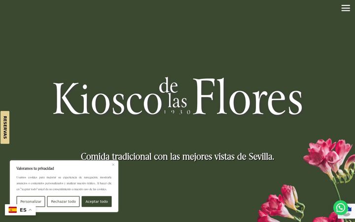 Screenshot of kioscodelasflores.com