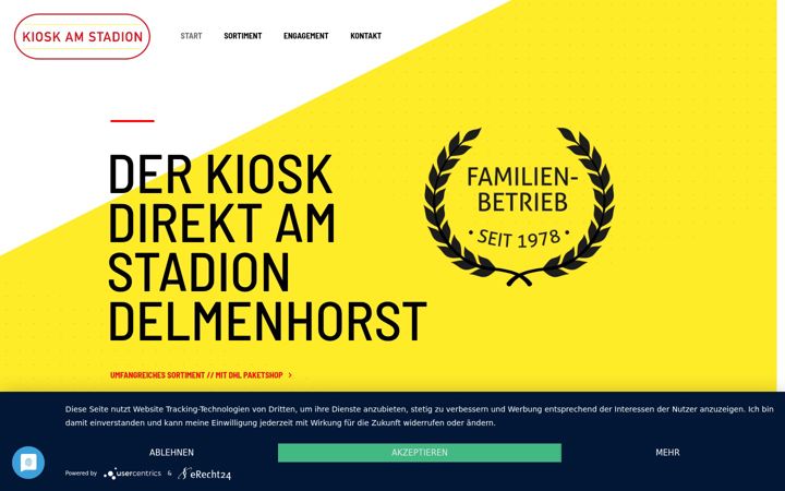 Screenshot of kioskamstadion.de
