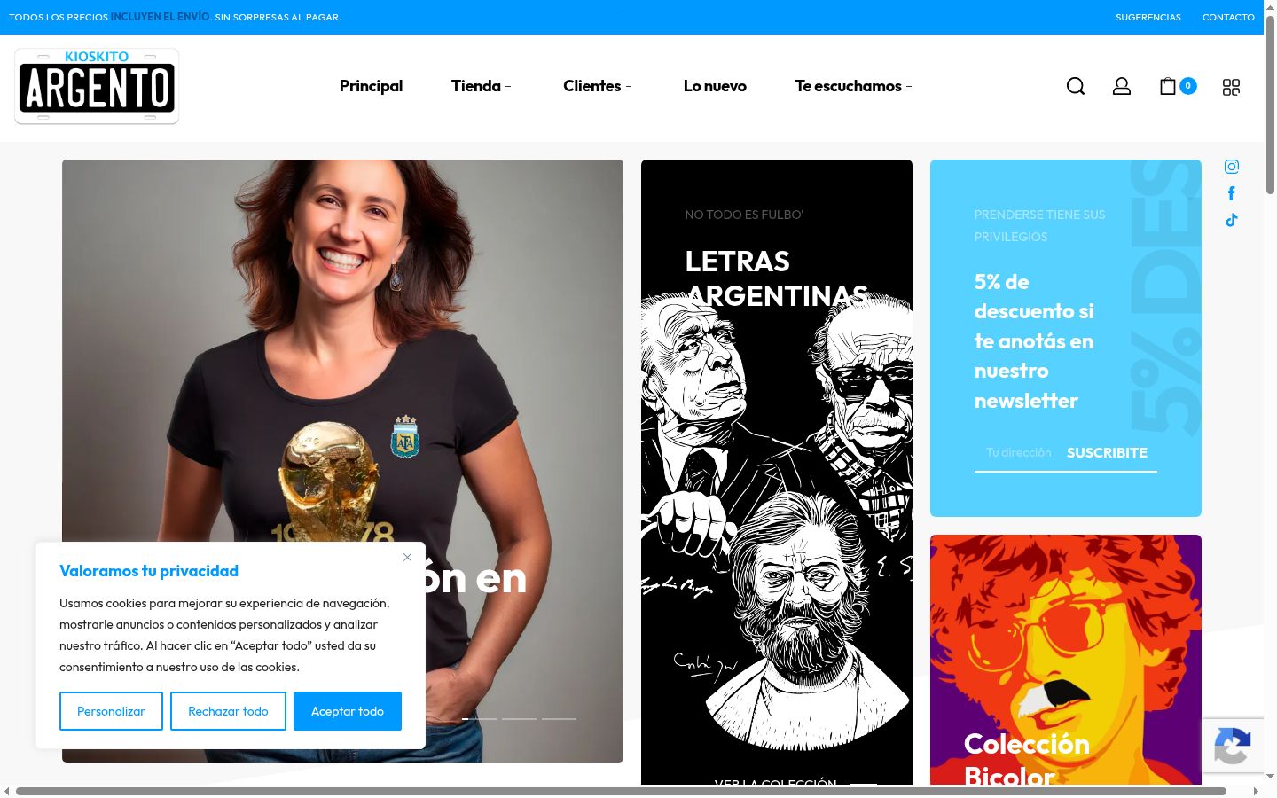 Sutikimo reklamjuostės, rodytos prieš bet kokią sąveiką, ekrano kopija