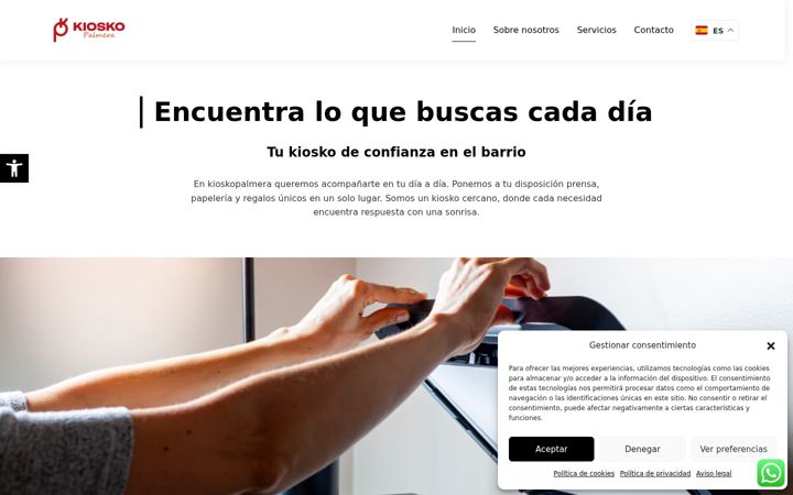 Screenshot of kioskopalmera.com