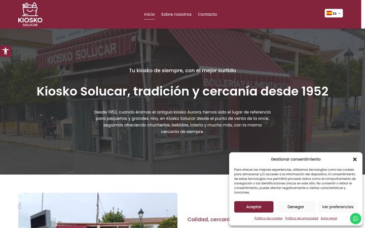 Screenshot of kioskosolucar.com