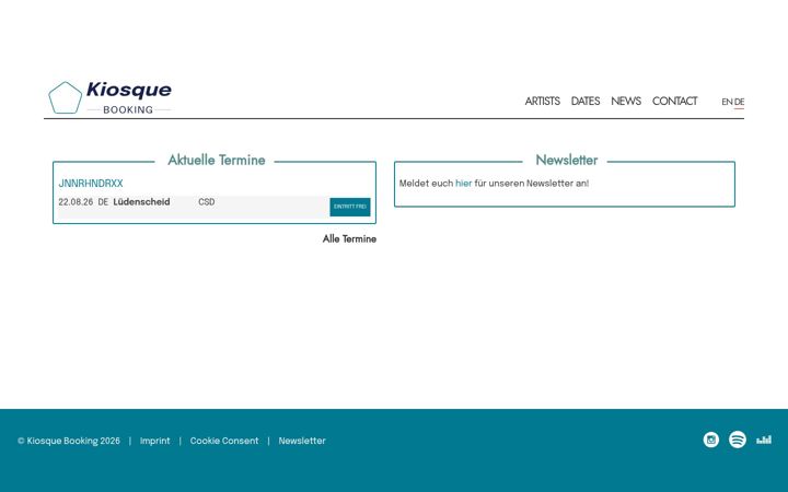 Screenshot of kiosque-booking.com