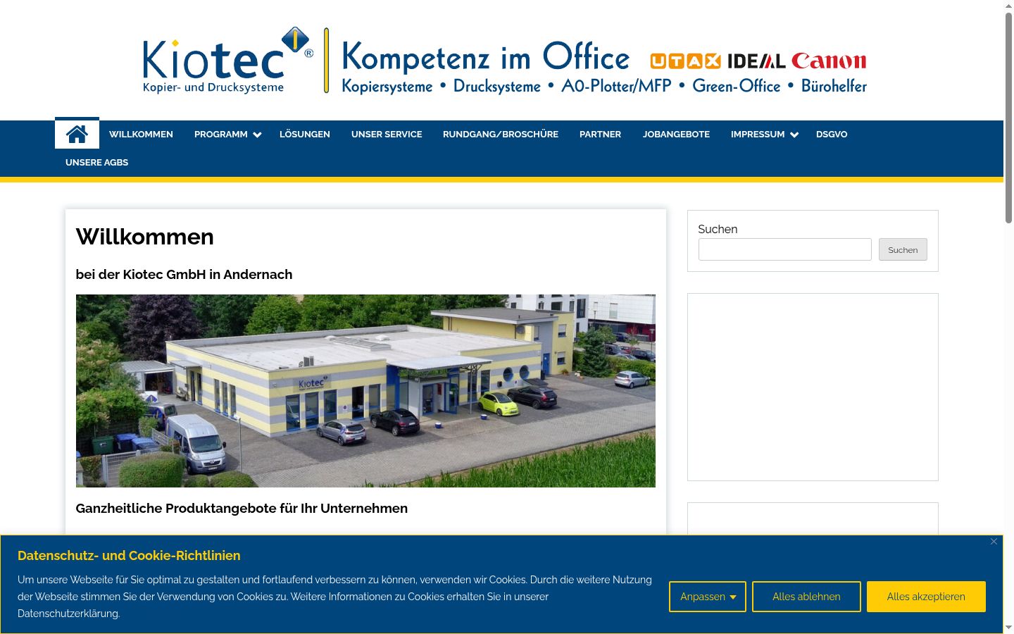 Kuvakaappaus suostumusbannerista, joka näytettiin ennen mitään vuorovaikutusta