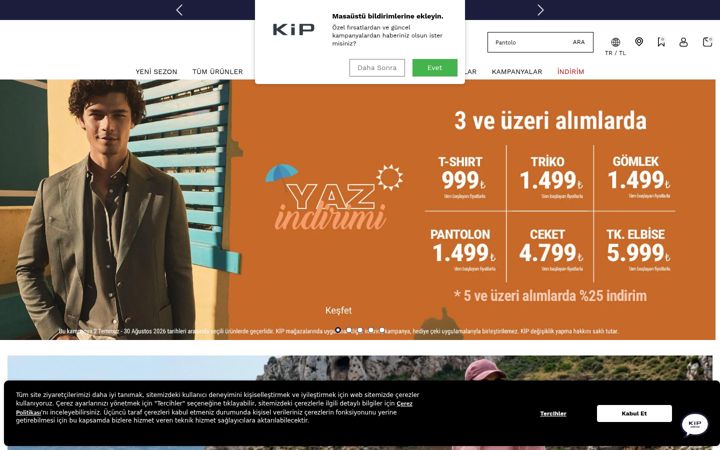 Screenshot of kip.com.tr