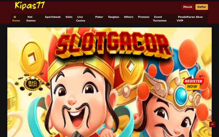 Ekrano kopija kipas77slot.com