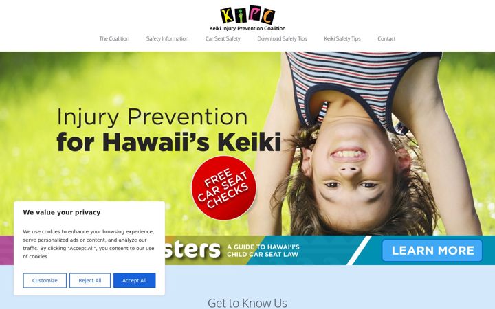 Screenshot of kipchawaii.org