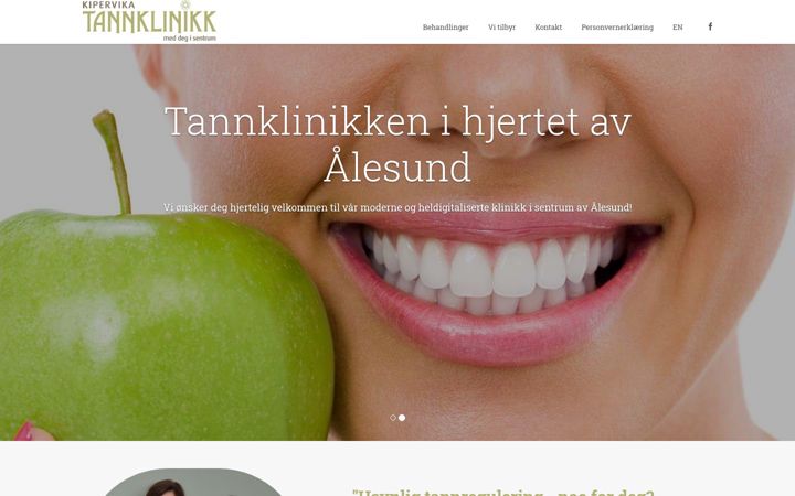 Screenshot of kipervikatannklinikk.com