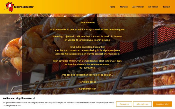 Screenshot of kipgrillmeester.nl