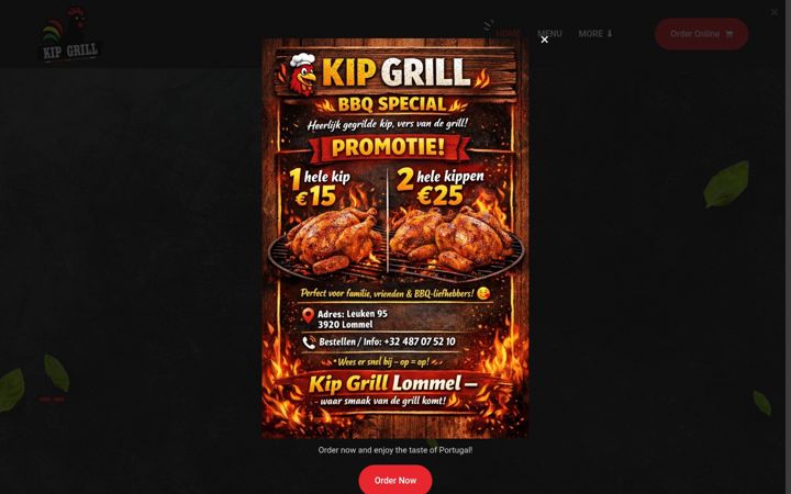 Screenshot of kipgrillpt.be