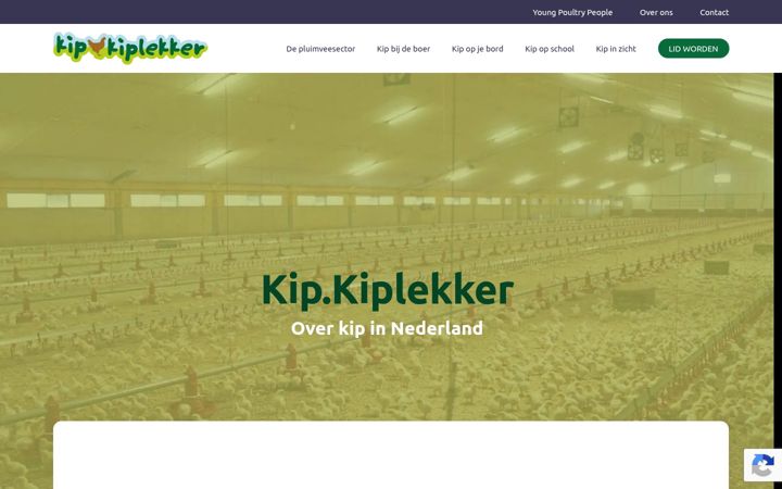 Screenshot of kipkiplekker.nl