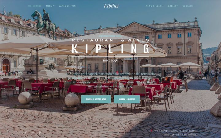 Skärmbild av kiplingrestaurant.com
