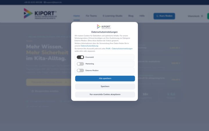 Screenshot of kiport.de