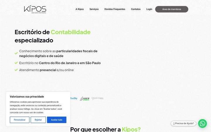 Screenshot of kiposcontabilidade.com.br