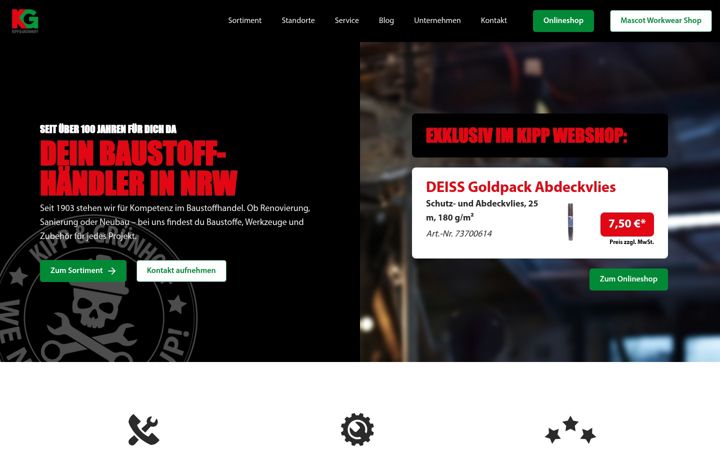 Screenshot of kipp.de