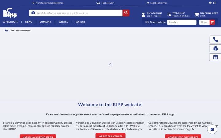 Screenshot of kipp.si