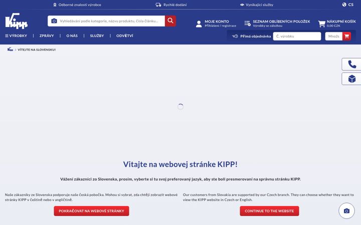 Screenshot of kipp.sk