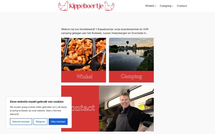 Screenshot of kippeboertje.nl