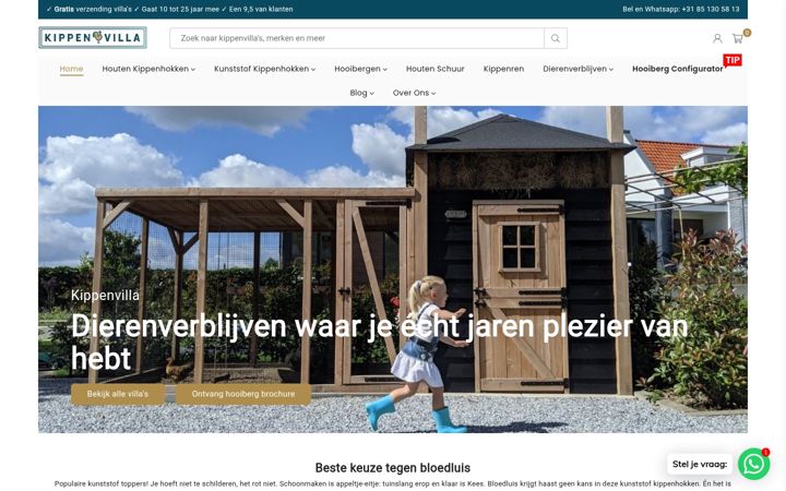 Screenshot of kippenhokkeuzehulp.nl