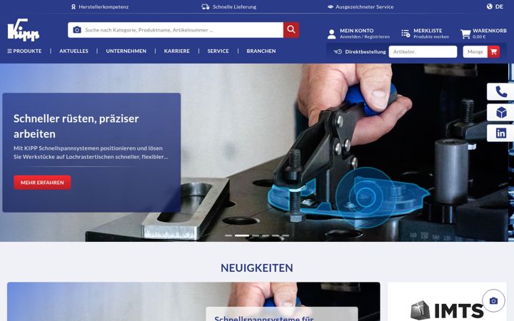 Screenshot of kippwerk.de