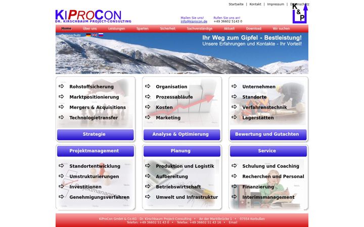 Screenshot of kiprocon.de