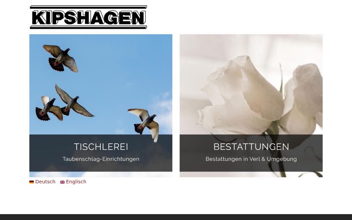 Screenshot of kipshagen.de