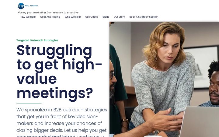Screenshot of kiptotalmarketing.com