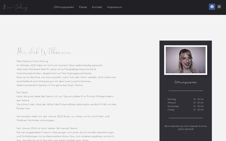 Screenshot of kira-schnug.de