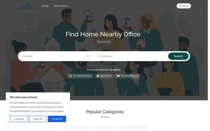 Screenshot of kiraee.com