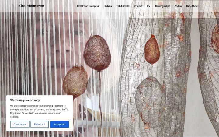 Screenshot of kiramalmsten.se
