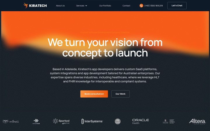 Screenshot of kiratech.com.au