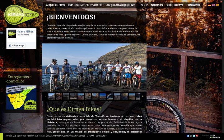 Screenshot of kirayabikes.com