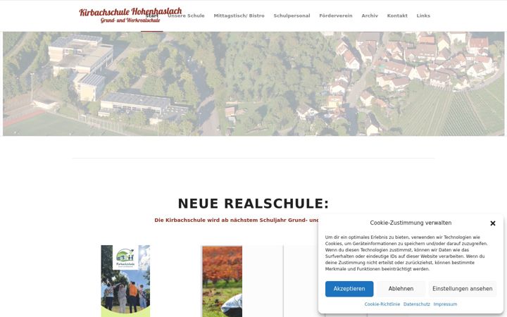 Screenshot of kirbach-schule.de
