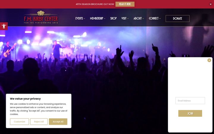 Screenshot of kirbycenter.org