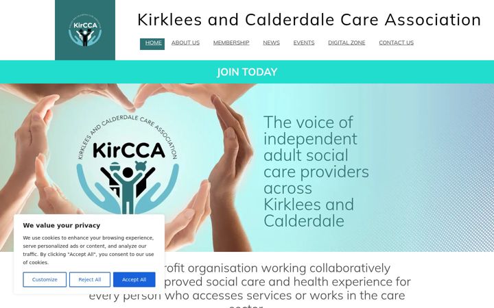 Screenshot of kircca.co.uk